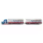 Siku Road Train, Model ciągnika siodłowego z naczepą, Preassembled, 1:87, Metal, Tworzywo sztuczne, 3 yr(s), Niebieski, Czerwony, Biały