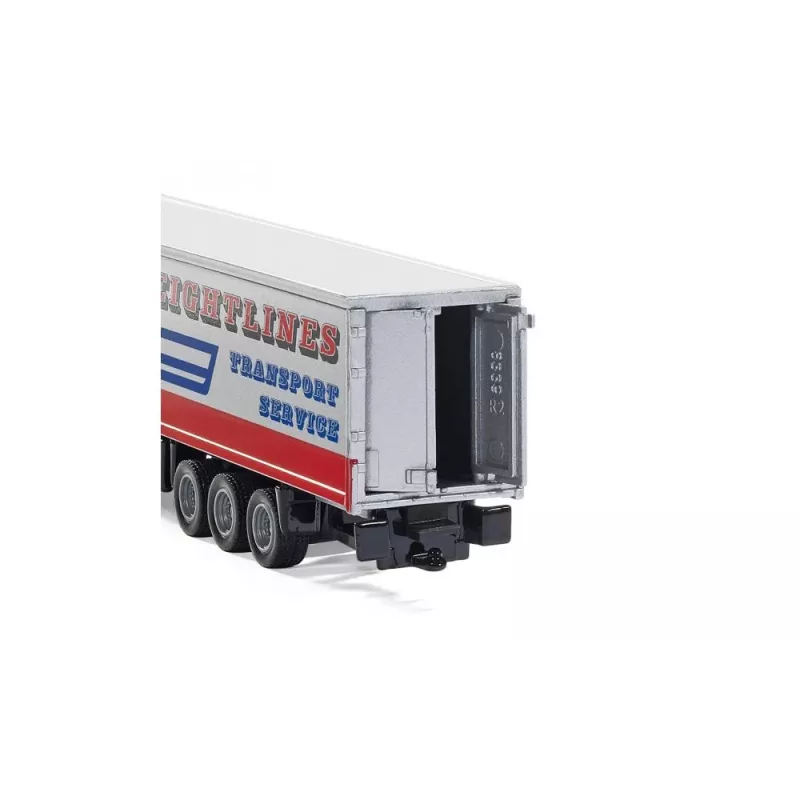 Siku Road Train, Model ciągnika siodłowego z naczepą, Preassembled, 1:87, Metal, Tworzywo sztuczne, 3 yr(s), Niebieski, Czerwony, Biały