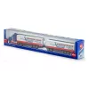 Siku Road Train, Model ciągnika siodłowego z naczepą, Preassembled, 1:87, Metal, Tworzywo sztuczne, 3 yr(s), Niebieski, Czerwony, Biały