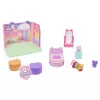 Gabby's Dollhouse , Słodkich Snów Sypialnia z Figurką Pillow Cat i 3 Akcesoriami, 3 Meble i 2 Przesyłkami, Zabawki dla Dzieci od 3 Lat