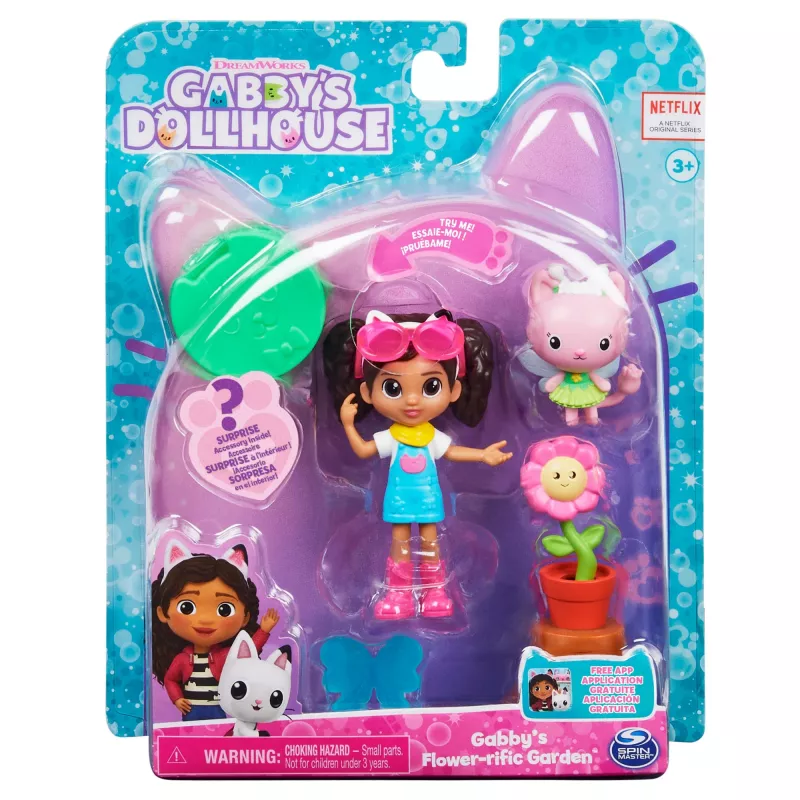 Gabby's Dollhouse, Zestaw studia artystycznego z 2 figurkami, 2 akcesoriami, przesyłką i meblem, zabawki dla dzieci od 3 lat
