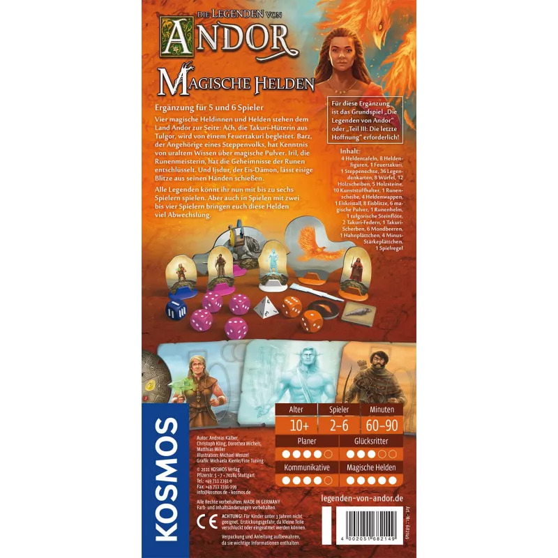 Kosmos Die Legenden von Andor - Magische Helden Gra planszowa Strategia