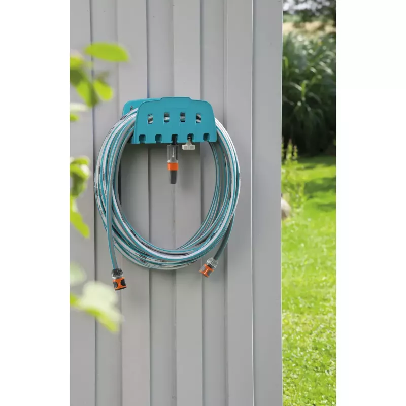 Gardena ścienny uchwyt na wąż z wężem Classic 13 mm (1/2"), 20 m, szary/turkusowy