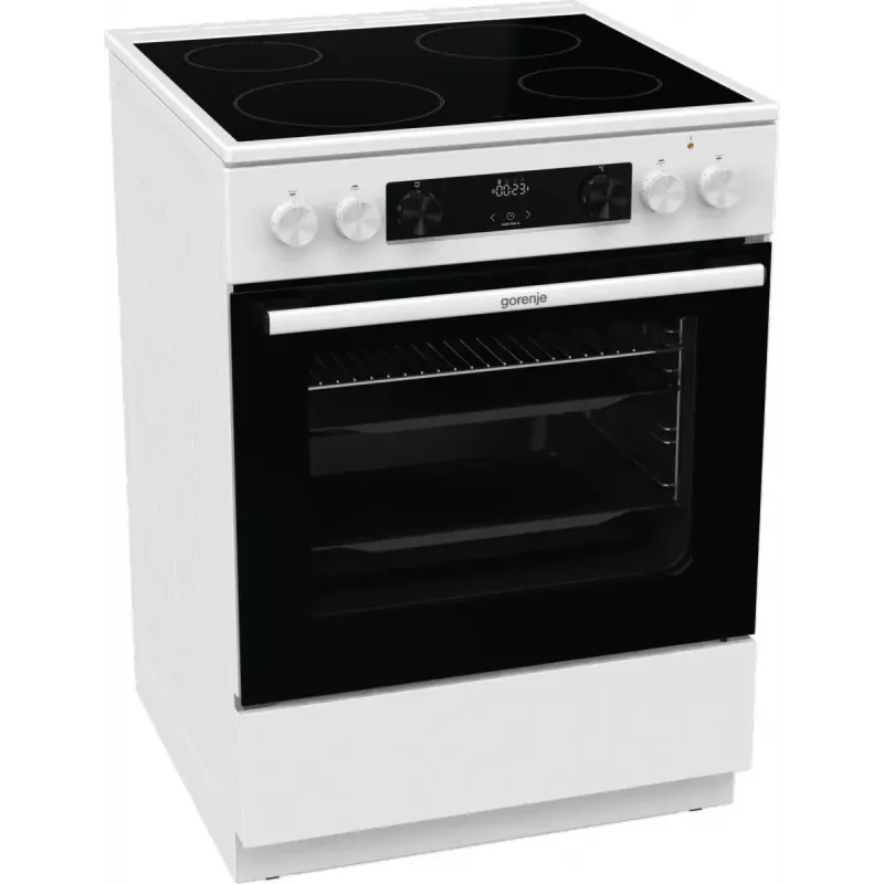 Gorenje GEC6C40WD Kuchenka wolnostojąca elektryczna Płyta ceramiczna Czarny, Biały