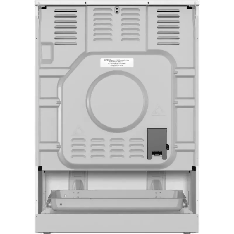 Gorenje GEC6C40WD Kuchenka wolnostojąca elektryczna Płyta ceramiczna Czarny, Biały