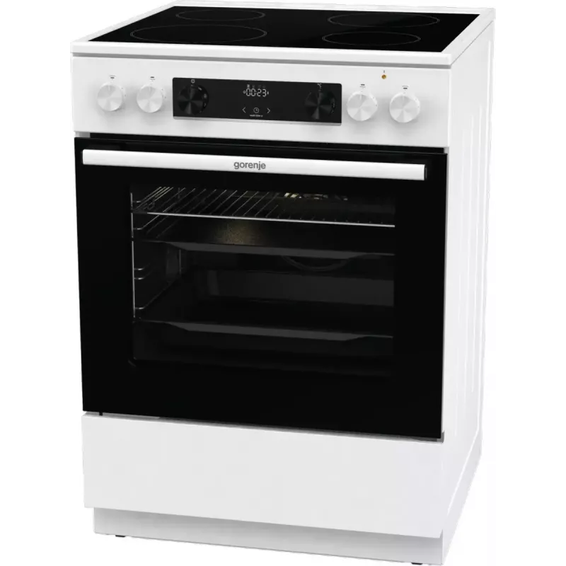 Gorenje GEC6C40WD Kuchenka wolnostojąca elektryczna Płyta ceramiczna Czarny, Biały