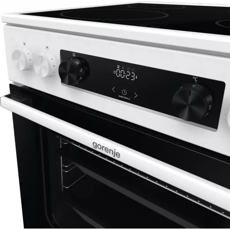 Gorenje GEC6C40WD Kuchenka wolnostojąca elektryczna Płyta ceramiczna Czarny, Biały