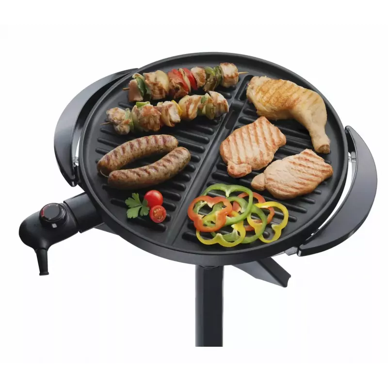 Elektryczny grill Steba VG 250 Kettle czarny srebrny 1800 W