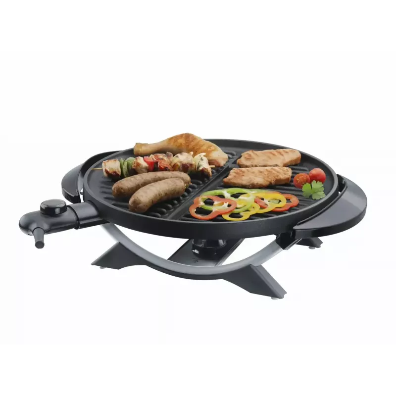 Elektryczny grill Steba VG 250 Kettle czarny srebrny 1800 W