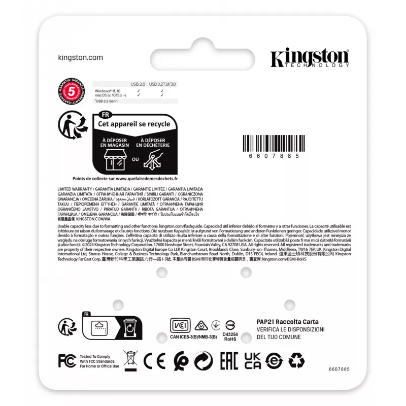 Pendrive Kingston 64 GB USB Type-A DataTraveler SE9 G3
