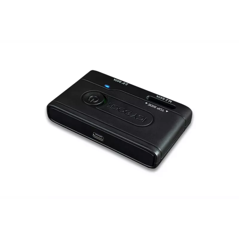 ICY BOX Ez-adapter - Adapter dla dysków twardych/SSD 2,5″ i M.2 SATA do USB 3.2 Gen 1
