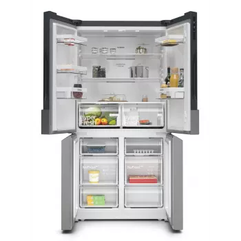 Siemens iQ300 KF96NVPEA lodówka side-by-side Wolnostojąca 605 L Srebrny