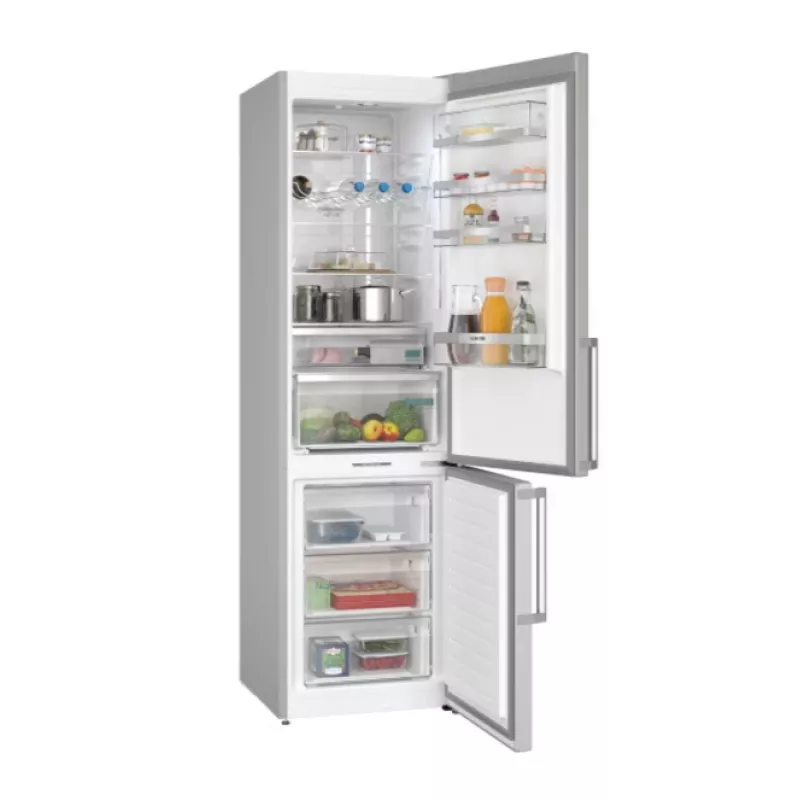 Siemens iQ500 KG39NAIBT lodówko-zamrażarka wolnostojąca 363 l stal nierdzewna
