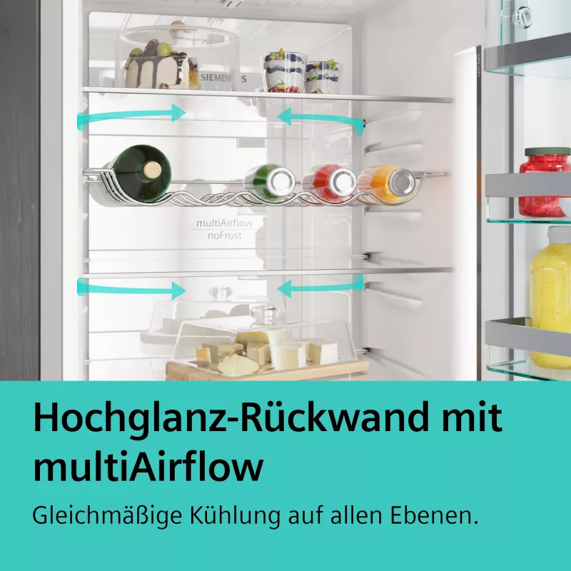 Siemens iQ300 KG39NXICF lodówko-zamrażarka Wolnostojąca 363 L Stal nierdzewna
