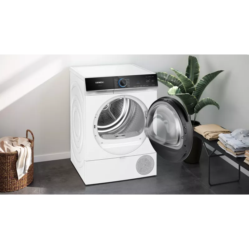 Suszarka do ubrań Siemens iQ700 WQ45B2B40 wolnostojąca ładowana od przodu 9 kg biała