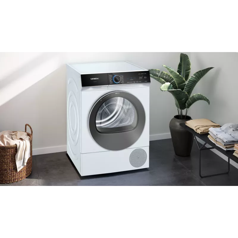 Suszarka do ubrań Siemens iQ700 WQ45B2B40 wolnostojąca ładowana od przodu 9 kg biała