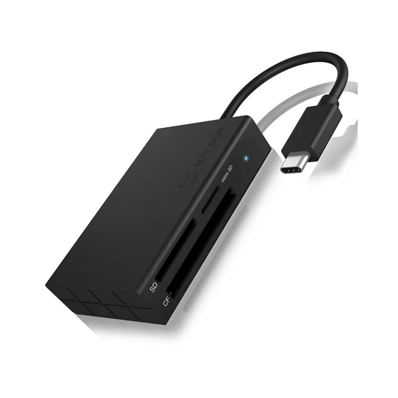 Czytnik kart ICY BOX IB-CR401-C3 USB 3.2 Gen 1 (3.1 Gen 1) Type-C Czarny
