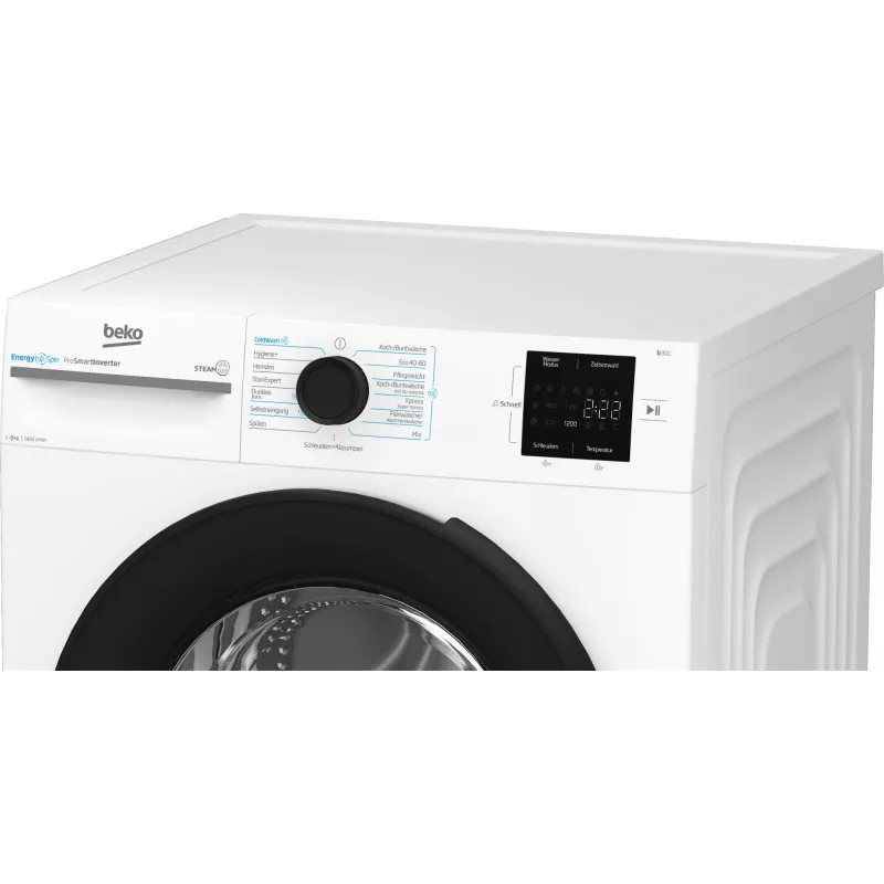 Pralka Beko b300 BM3WFU3841X ładowana od przodu 8 kg 1351 obr./min biała