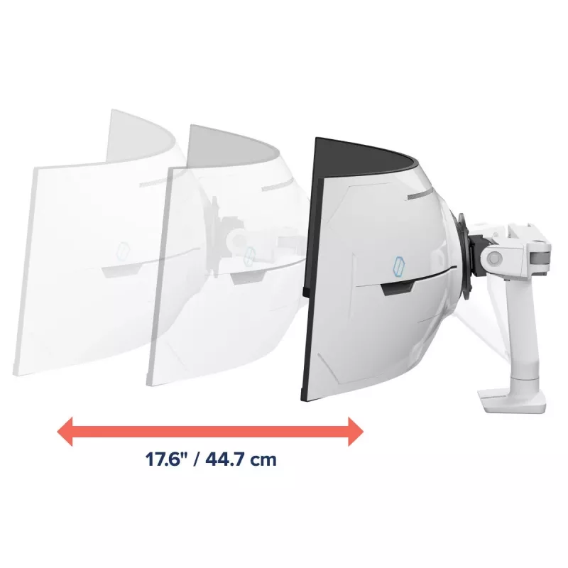ERGOTRON HX Desk Monitor Arm with VHD Pivot - biały
