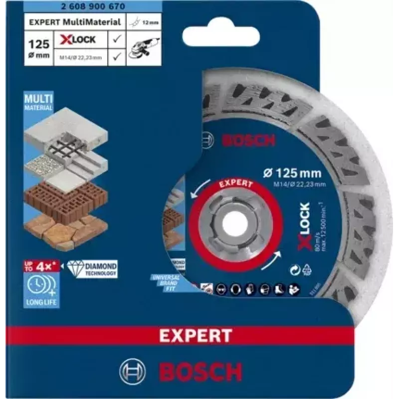 Bosch EXPERT MULTIMATERIAL X-LOCK Tarcza tnąca
