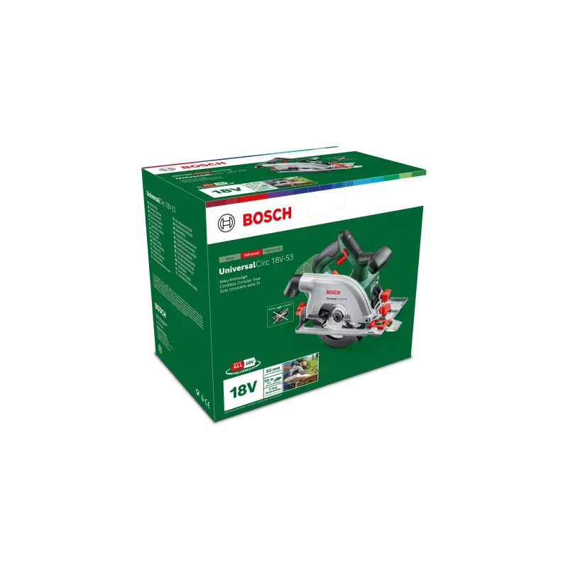 Bosch Circ 18V-53 16 cm Czarny, Zielony 4300 RPM
