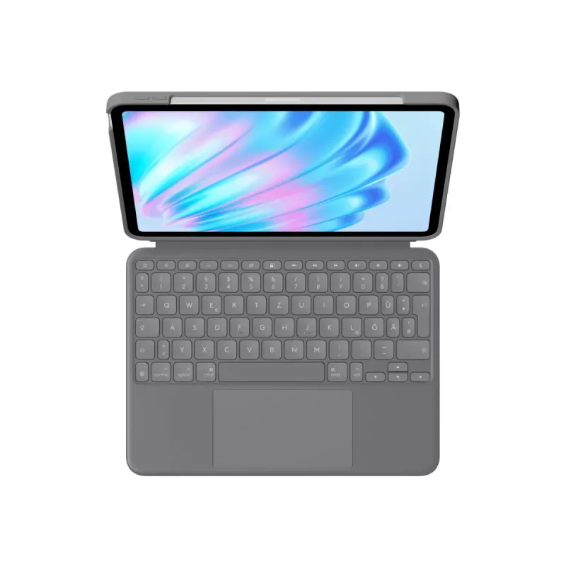 LOGITECH Combo Touch do iPad Air 11 cali 5. generacji Oxford szary Qwertz niemiecki