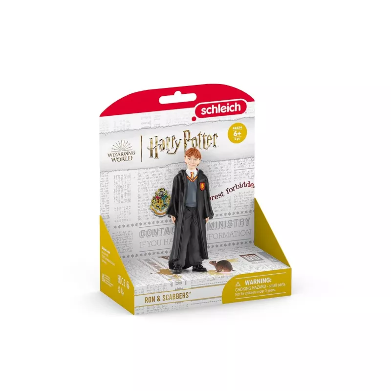 schleich Ron Weasley & Scabbers, 6 lat, Harry Potter™, Wielokolorowy, Plastik