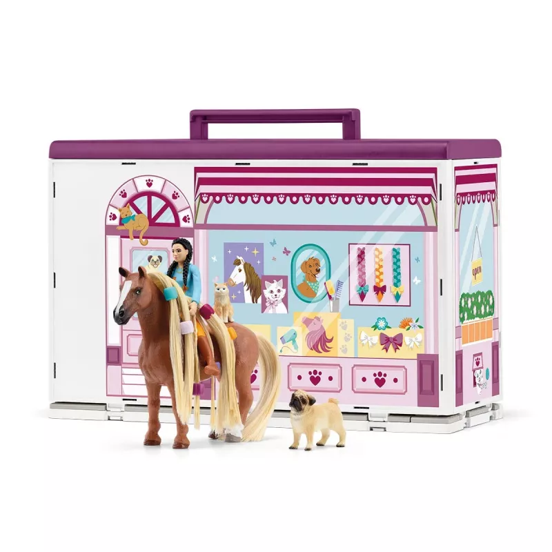 schleich HORSE CLUB Salon piękności Sofii dla zwierząt, Salon & spa, Salon dla zwierząt, 3 lat(a), Wielokolorowy, Plastik