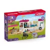 schleich HORSE CLUB Przyczepa do przewozu koni, Budynki, Kemping, Stajnia dla koni, Konie, Zawody jeździeckie, 5 lat, Wielokolorowy, Tworzywo sztuczne
