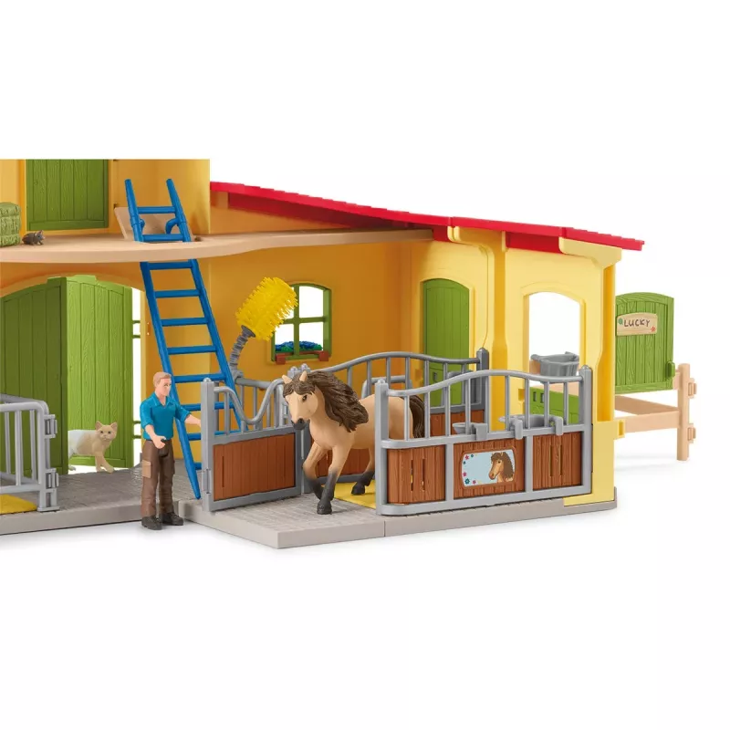 schleich FARM WORLD Pudełko dla kuca z ogierem kuca islandzkiego, Farma, Budynki, Zwierzęta gospodarskie / zabawki farmerskie, Stajnia dla koni, Konie, 3 lat(a), Wielokolorowy