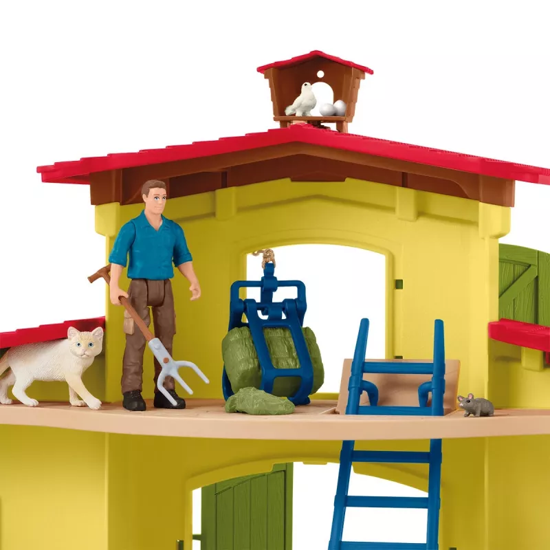 schleich FARM WORLD Duża farma ze zwierzętami i akcesoriami, Farma, 3 lat/a, Wielokolorowy, Tworzywo sztuczne
