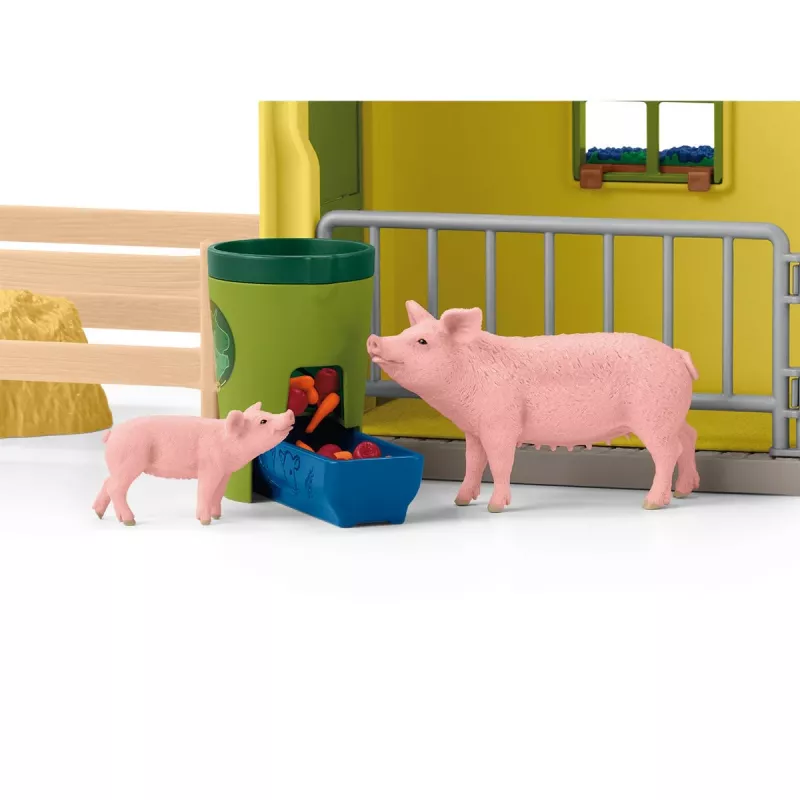 schleich FARM WORLD Duża farma ze zwierzętami i akcesoriami, Farma, 3 lat/a, Wielokolorowy, Tworzywo sztuczne