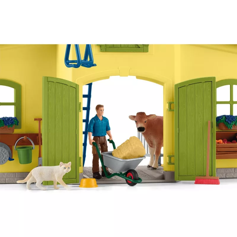 schleich FARM WORLD Duża farma ze zwierzętami i akcesoriami, Farma, 3 lat/a, Wielokolorowy, Tworzywo sztuczne