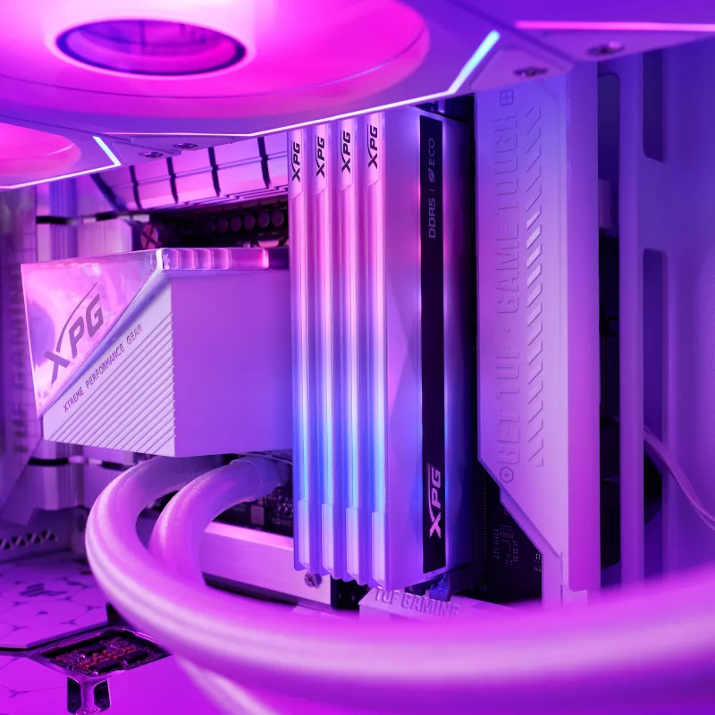 ADATA DIMM 16 GB DDR5-6400 (1x 16 GB) (silber - AX5U6400C3216G-CLANRSG - Lancer Neon RGB - INTEL XMP - AMD EXPO) - 16 GB - DDR5