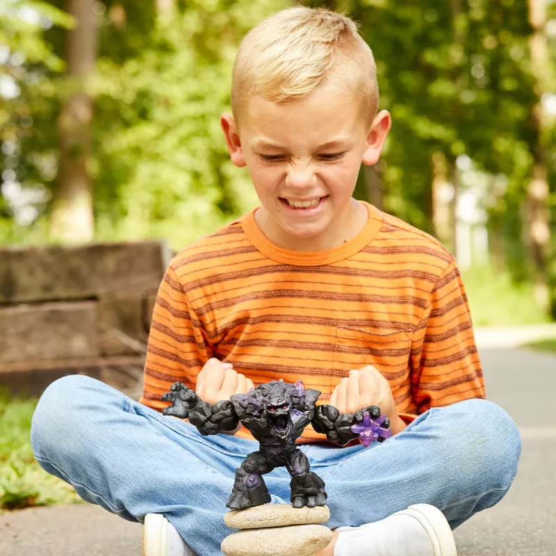 schleich ELDRADOR CREATURES Potwór z Kamienia Cienia, Potwory i smoki, Kamienny Świat, 7 lat, Czarny, Fioletowy, Plastik