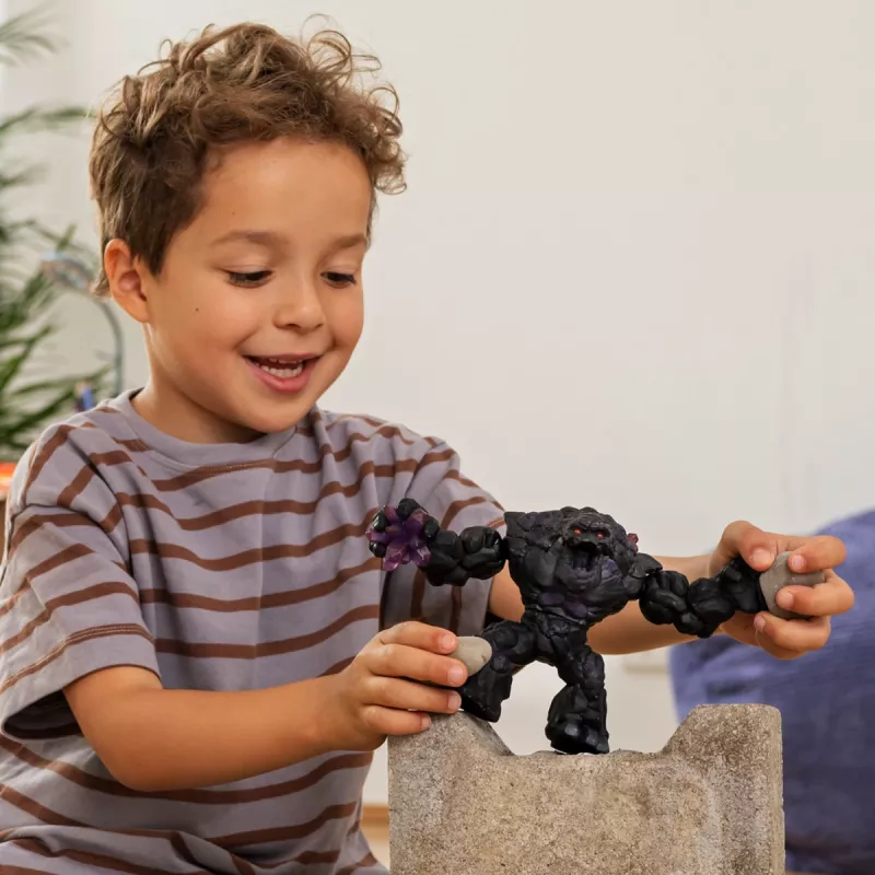 schleich ELDRADOR CREATURES Potwór z Kamienia Cienia, Potwory i smoki, Kamienny Świat, 7 lat, Czarny, Fioletowy, Plastik