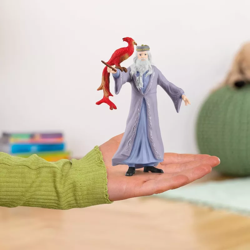 schleich Albus Dumbledore & Fawkes, 6 lat, Harry Potter™, Wielokolorowy, Plastik