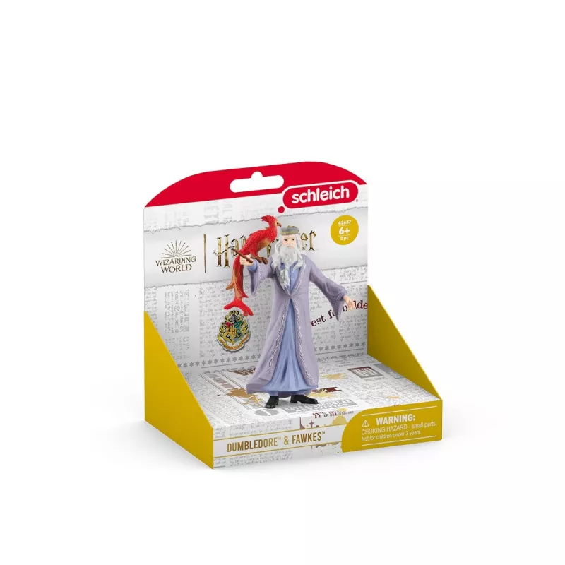 schleich Albus Dumbledore & Fawkes, 6 lat, Harry Potter™, Wielokolorowy, Plastik