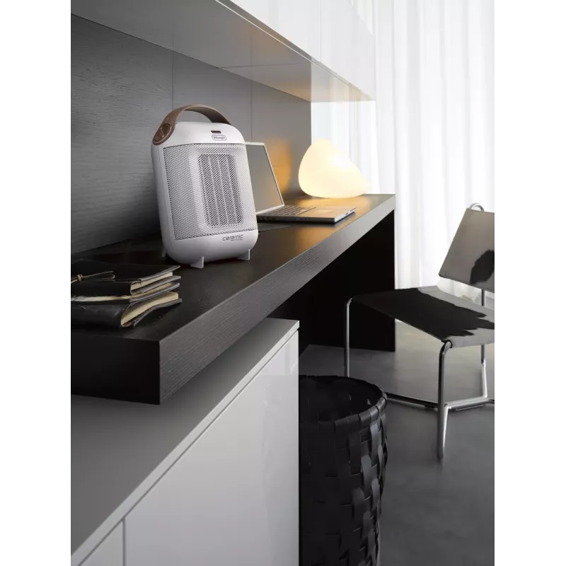 De’Longhi Capsule HFX30C18.IW Wewnętrzny Brązowy, Biały 1800 W Termowentylator