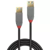 Lindy 2m USB 3.2 Type A Extension kabel, 5Gbps, Anthra Line, 2 m, USB A, USB A, USB 3.2 Gen 1 (3.1 Gen 1), 5 Gbit/s, Czarny