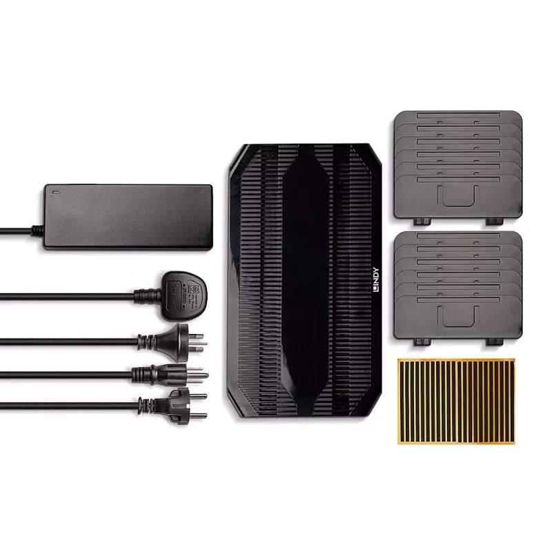 Lindy 96W 10-portowa stacja ładująca USB, wolnostojąca, tworzywo sztuczne, czarny, stykowa, kompatybilna ze wszystkimi urządzeniami USB typu A, Power