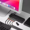 Lindy 7 Port USB 3.0 Hub, USB 3.2 Gen 1 (3.1 Gen 1) Type-A, USB 3.2 Gen 1 (3.1 Gen 1) Type-A, USB 3.2 Gen 1 (3.1 Gen 1), 5000 Mbit/s, czarny, tworzywo sztuczne
