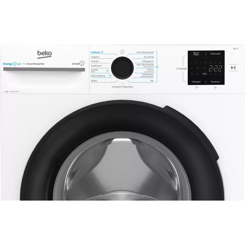 Beko b300 BM3WFU3741X pralka Front-load 7 kg 1351 RPM Biała