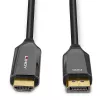 Lindy 2m Active DisplayPort 1.4 do HDMI 8K60 Kabel, 2 m, HDMI Typ A (Standard), DisplayPort, Męski, Męski, Prosty