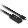 Lindy 5m USB 3.2 Gen 2 C/C Active Extension, 5 m, USB C, USB C, USB 3.2 Gen 2 (3.1 Gen 2), 10 Gbit/s, czarny