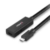 Lindy 5m USB 3.2 Gen 2 C/C Active Extension, 5 m, USB C, USB C, USB 3.2 Gen 2 (3.1 Gen 2), 10 Gbit/s, czarny