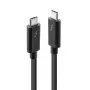 Lindy 2m Thunderbolt 3 kabel, Passive, Male, Male, 2 m, 20 Gbit/s, Czarny, 4096 x 2160 pixels