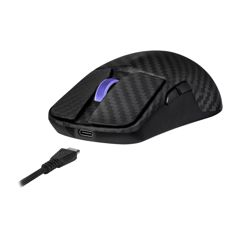 ASUS ROG Harpe Ace Extreme mysz Gamingowa Praworęczna RF Wireless + Bluetooth + USB Typ-A Optyczna 42000 DPI
