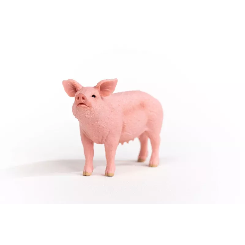 Figurka Schleich świni z farmy model 13933, różowa, zalecany wiek 3+