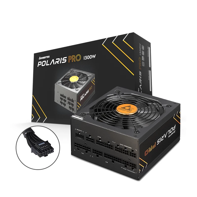Zasilacz Chieftec Polaris PRO 1300W 20+4 pin ATX ATX Czarny